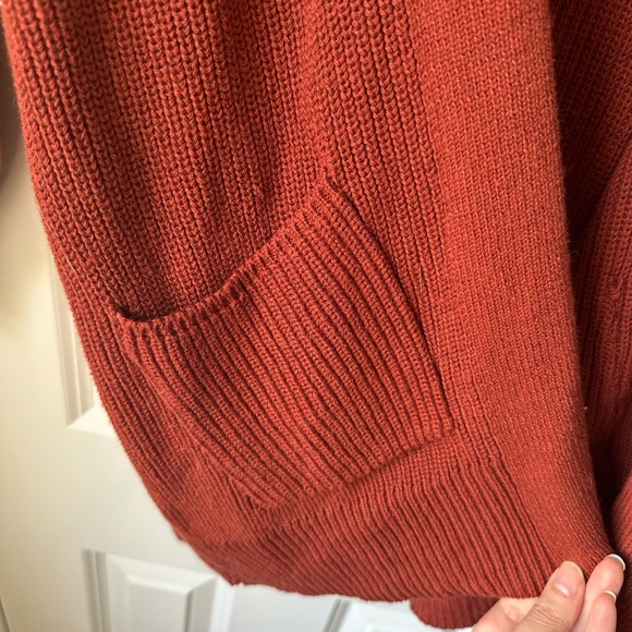 Universal Thread Rust Orange Cardigan Sweater - Picture 3 of 8